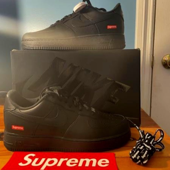 Nike Other - Size 8.5 - Nike Air Force 1 Low x Supreme Box Logo - Black 2020